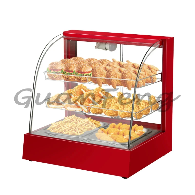 

Commercial Food Warmer Display Cabinet Countertop Pie Heating Showcase Warming Equipment