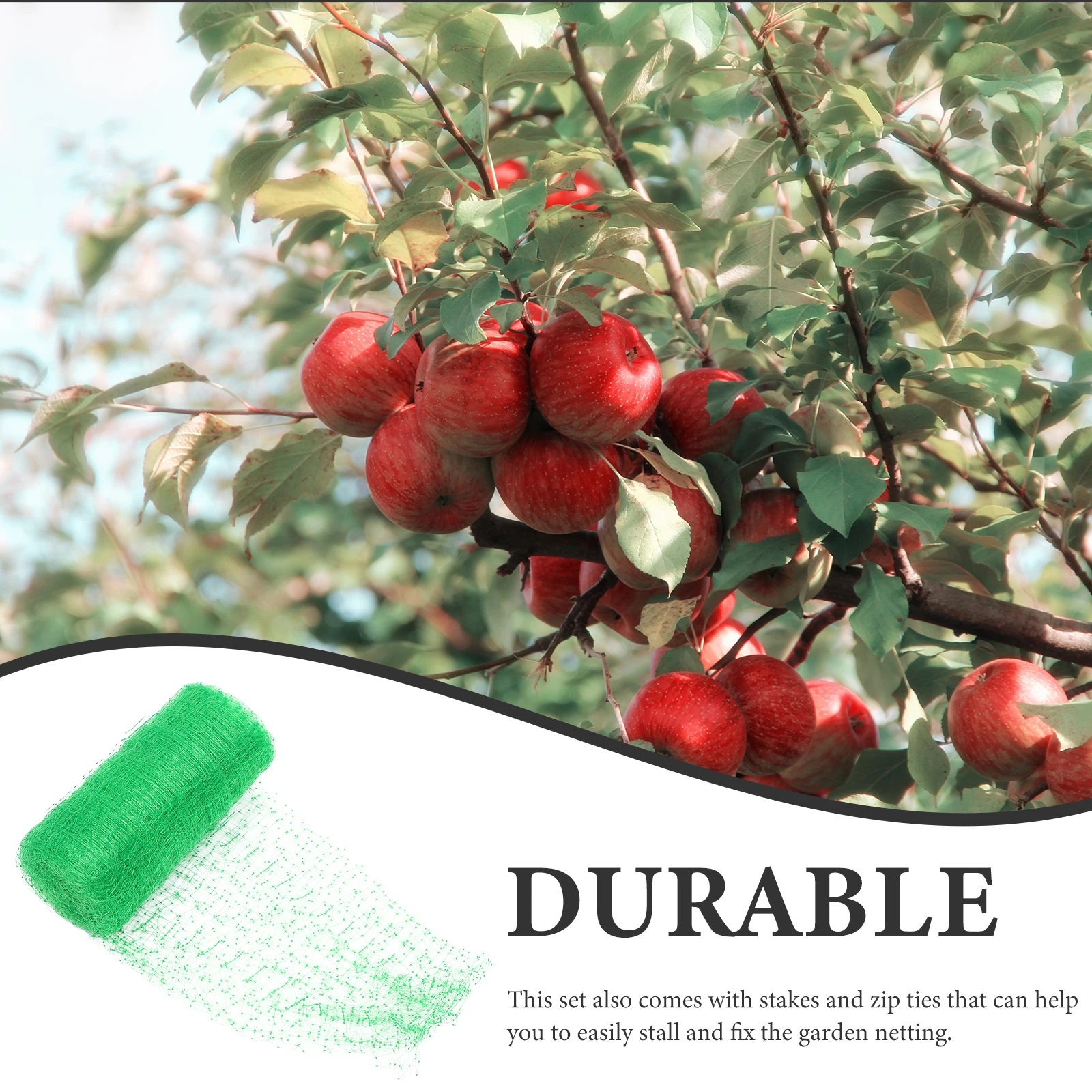 

Protective Garden Netting Shade Cloth Anti Garden Barrier Netting Bird Deer Insect 100x50m PP Material Stakes Ties Included