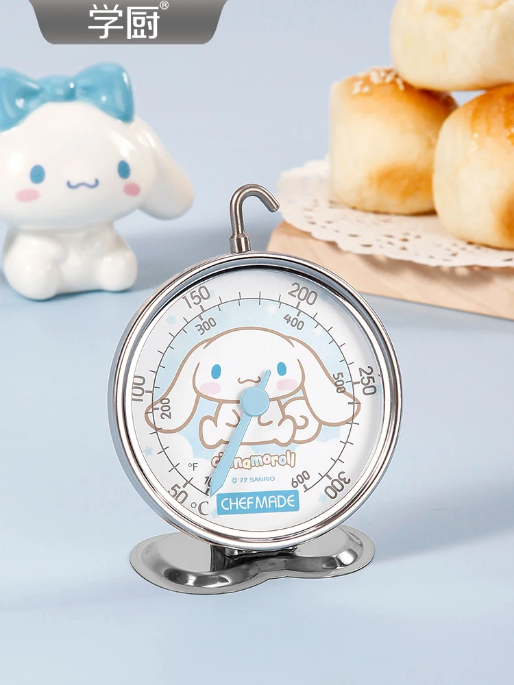 Original Sanrio Cinnamoroll Kitchen Oven Thermometer Baking Precision Hanging High Temperature Resistant Cake Tool