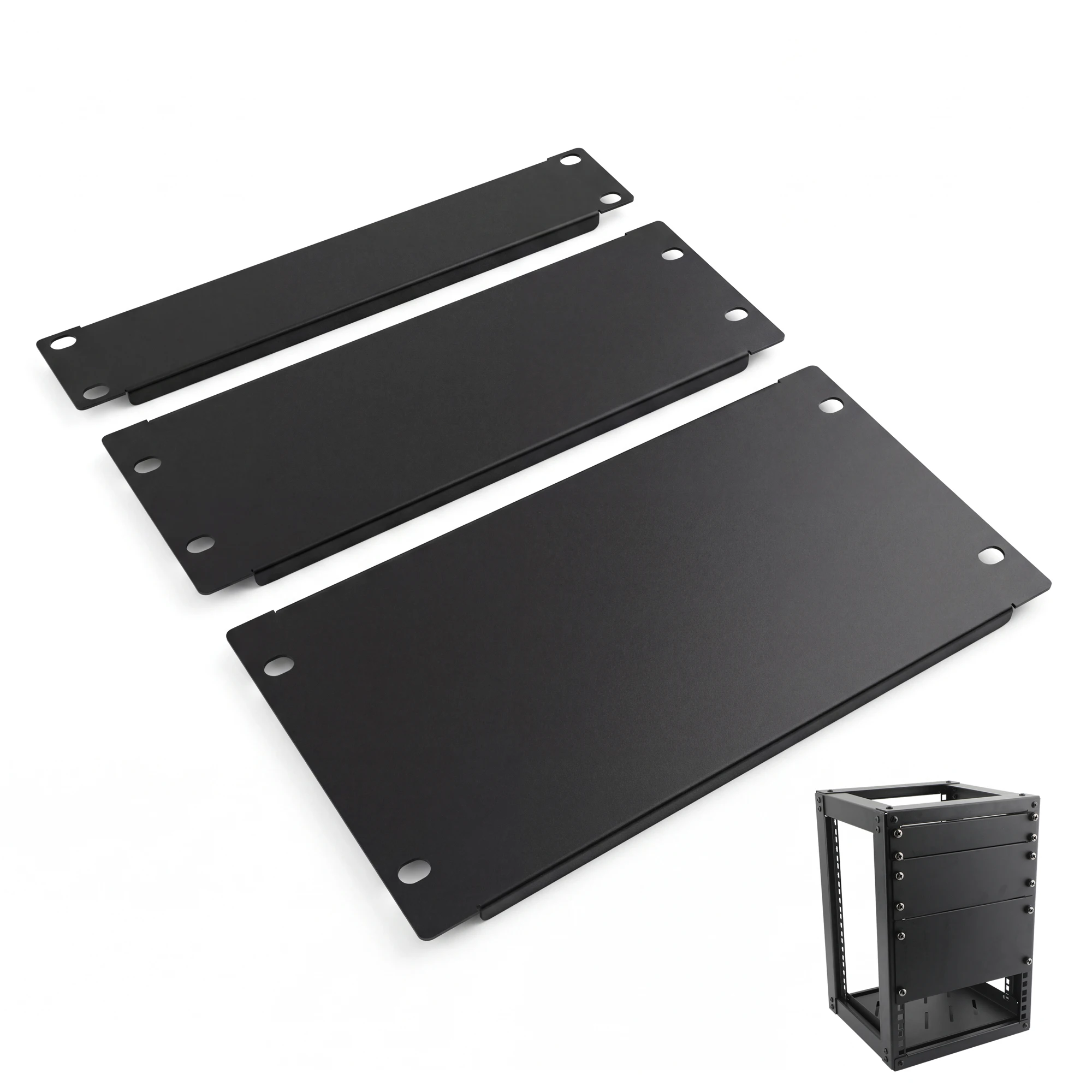 5/10Pcs 2U 3U 4U 10 Inch Rack Blank Panel Server Cabinet Filler Panel For Network Enclosure Cabinet