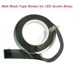 For 18 in 1 Led Acrylic Strip Light RGB Symphony Atmosphere Lamp Optic Guide Fiber 25M Traceless Smoke Matte Black Tape Sticker