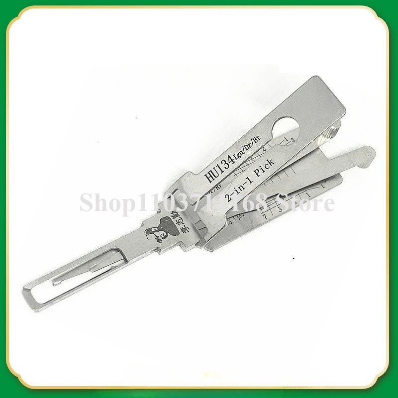 

1PCS Lishi 2IN 1 HU134 for Kia Milling Measuring Tool for Reading Hardware Tools, Automotive and Household Use Lock picking key