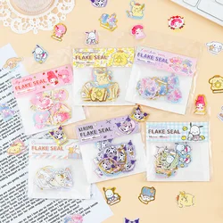 40pcs Stickers Cute Cinnamoroll Kuromi My Melody Sticker For Laptop Phone Case Girls Sanrio My Melody Anime Stickers Kids Toys