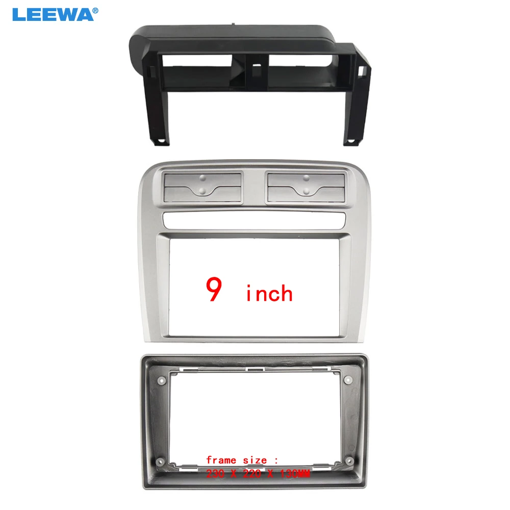 

LEEWA Car Audio 9-дюймовый головное устройство с большим экраном, панель приборной панели, комплект рамки, адаптер для Fait Punto/Linea (LHD), рама радиоприемника # CA7953