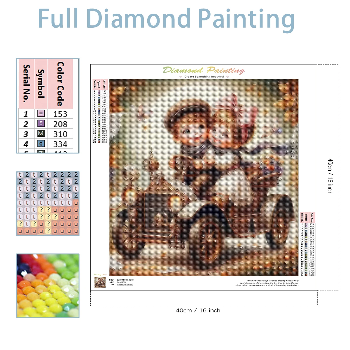 Diy Diamond Painting Library Scenery Full Diamond Mosaic Art Rhinestone Landscape Home Decoration view 2