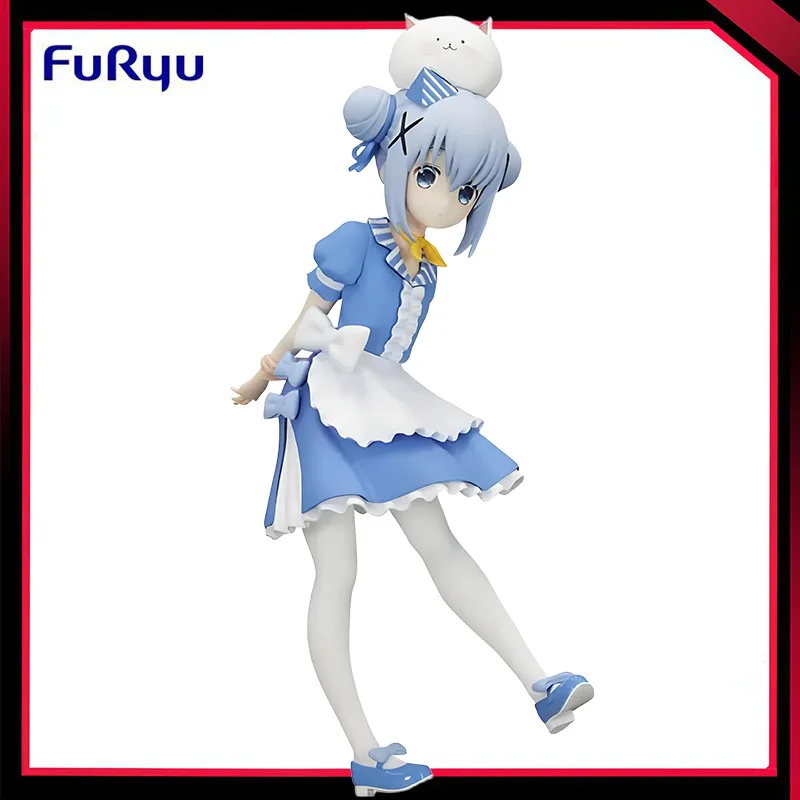 

В наличии Оригинальный FuRyu Trio-Try-iT Gochuumon wa Usagi Desu ka Bloom Kafuu Chino ПВХ Фигурка 18 см Аниме Модель Игрушки Статуя
