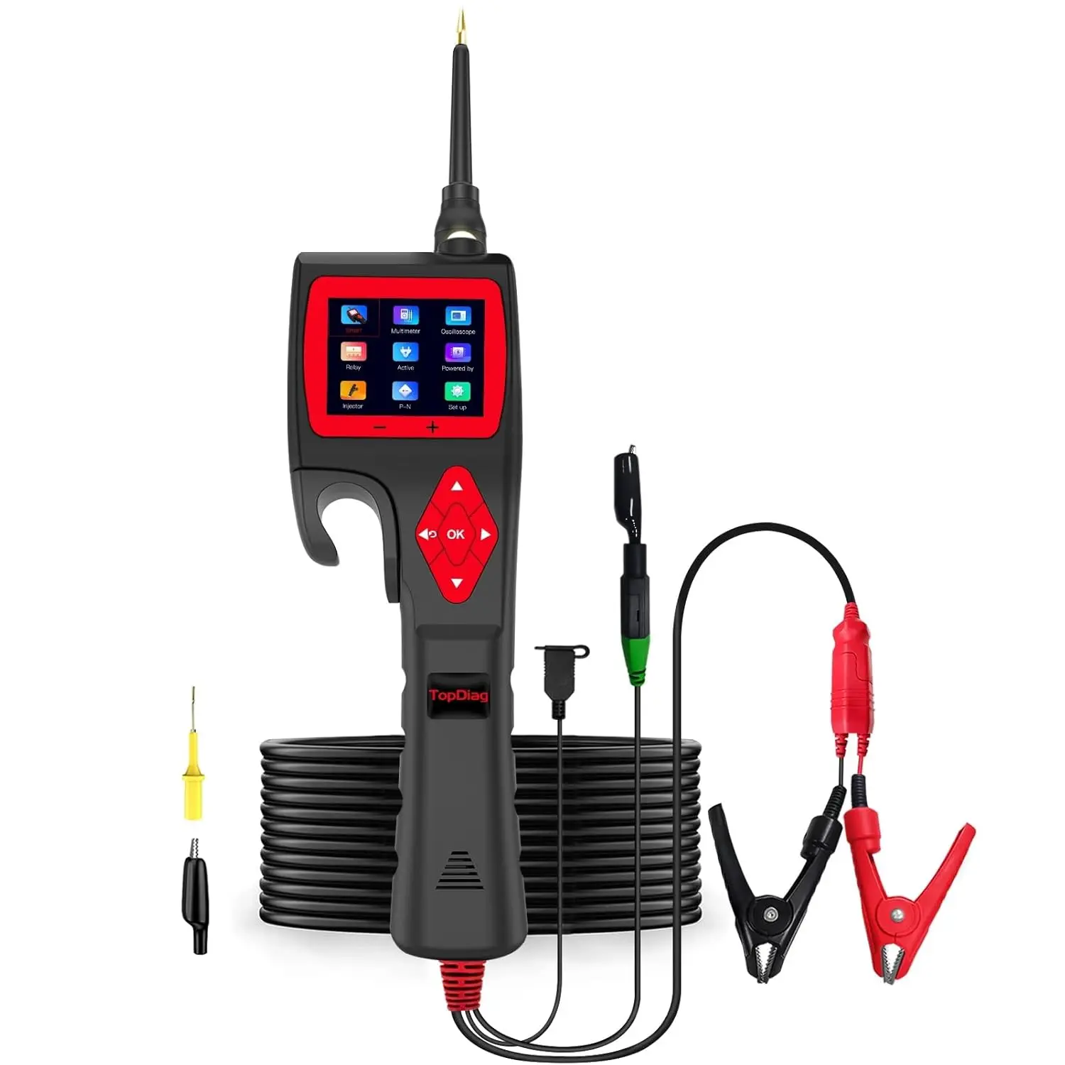 

P200 Automotive Circuit Tester Kit - Multimeter, Oscilloscope, Fuel Injector & Relay Tester for 9-30V Vehicles