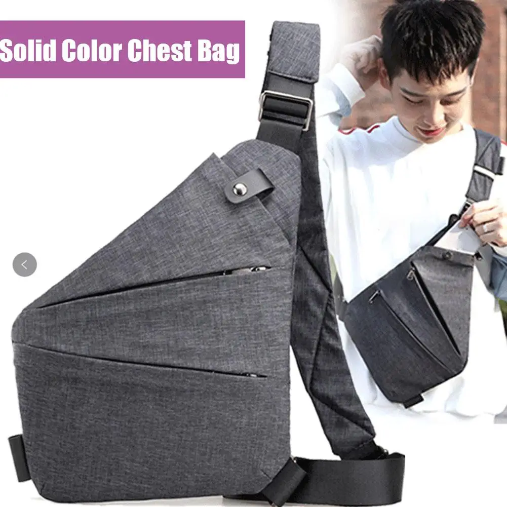 Colorful Anti-theft Crossbody Bag Sports Running Invisible Wallet Leisure Multi-functional Anti-splash Men's Chest Bag