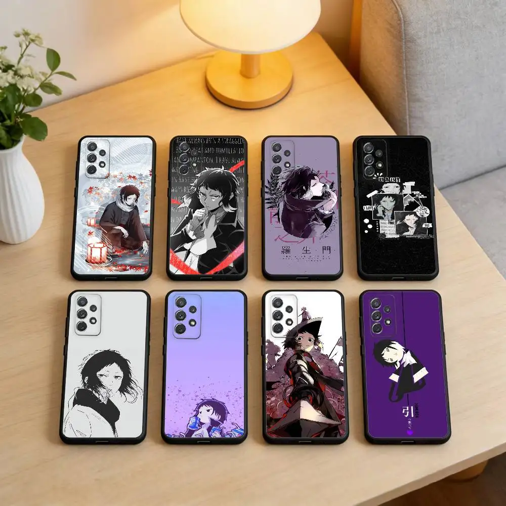 

B-BSD A-Akutagawa Phone Case For Samsung Galaxy A73,A72,A71,A70,A53,A52,A51,Soft Silicone Black Cover