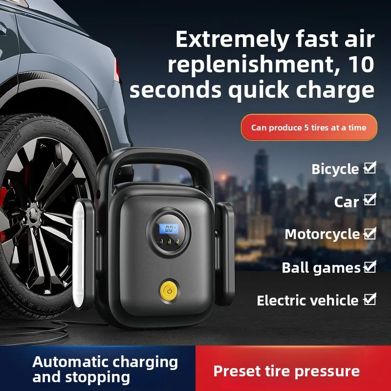 

Portable High Power Electric Car Air Pump Vehicle Tire Inflatable Pump for Car Tyre