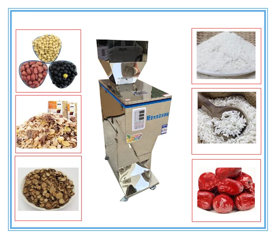 

999G Automatic Weighing Dispensing Granule Powder Filling Machine Intelligent Packing Tea Seeds Packing Machine