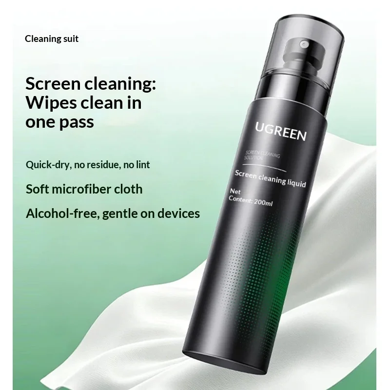 Quick Dry Screen Cleaner Kit Suitable For OLED Monitors Laptops Smartphones LCD TV Cameras Lenses Microfiber Cleaning Cloth