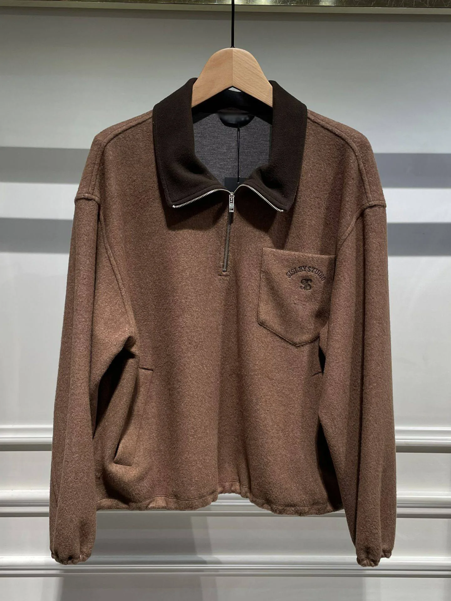 

Женская толстовка MICOAT Miu College на молнии с вышивкой, осенне-зимняя, с цветными вставками, стандартной длины, с длинными рукавами