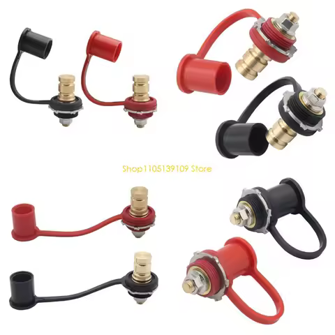 1 Pair Battery Charging Post Battery Terminals Jump Post for Truck Boats ATV