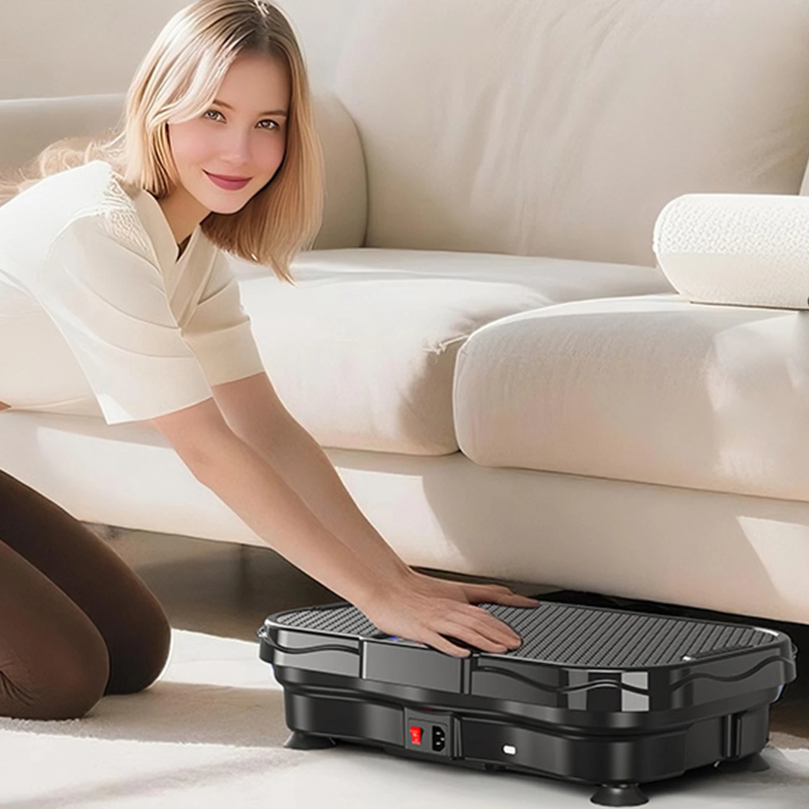 Bluetooth-compatible Music Vibration Plate Exercise hine with Remote Vibration Plate Fitness Equipment for Whole Body Workout