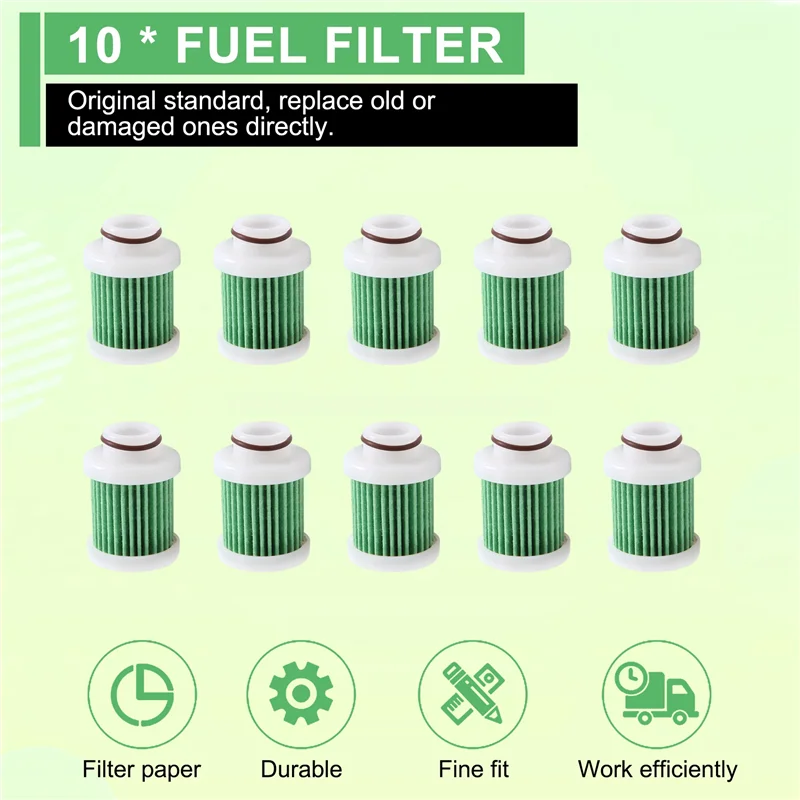 

NEW-10X 6D8-WS24A-00 Fuel Filter For F40A F50 T50 F60 T60 F70 F90 F115 Marine Outboard Accessories