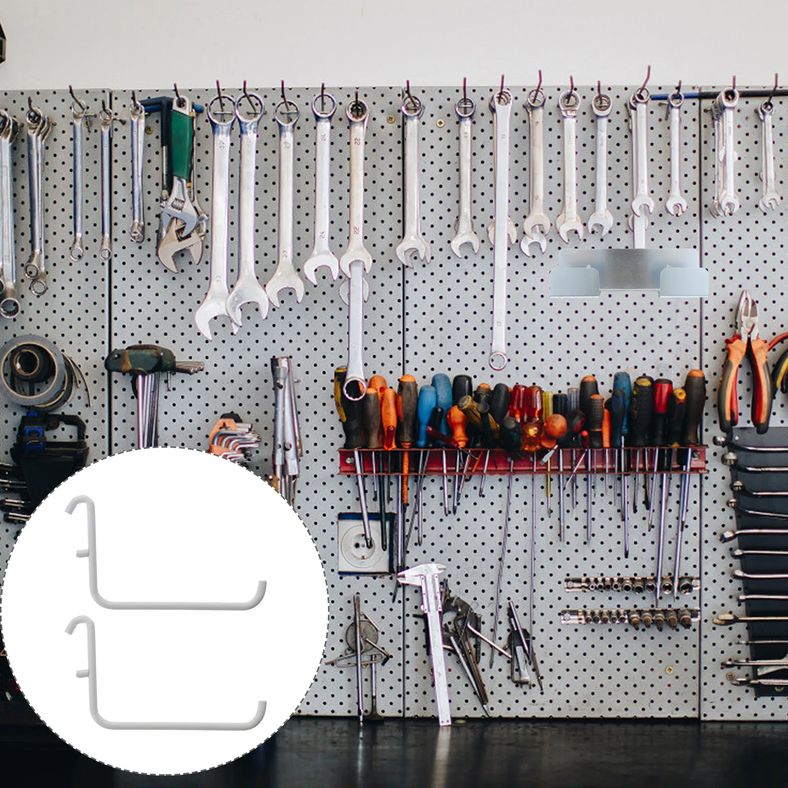 Wall Heavy Duty Organizer Hanging Hooks Storage Halloween Christmas Garage Pegboard Hooks Pegboard Accessories 2PCS