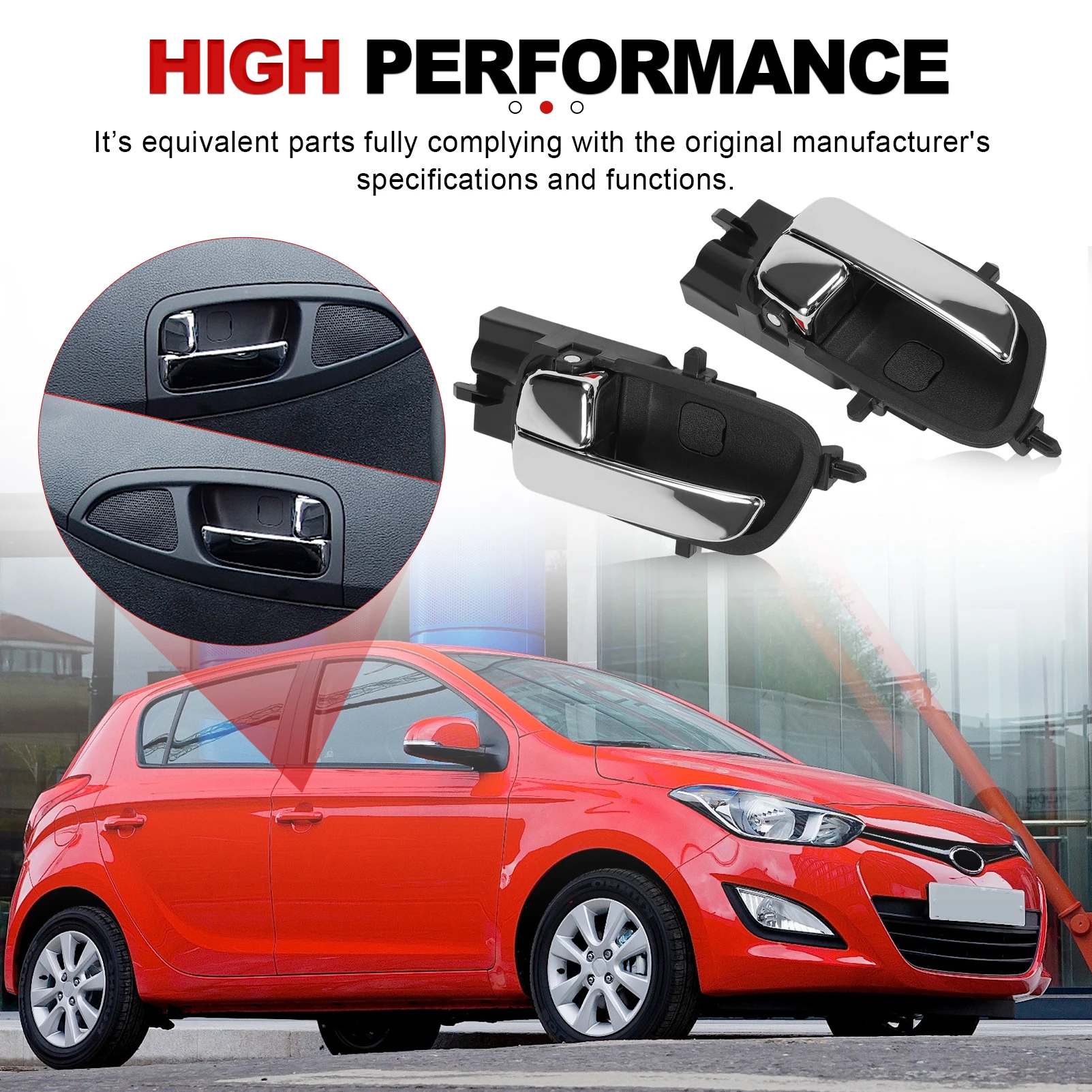 82610-1J000 Links/Rechts Chrom Innen Innentürgriff 82620-1J000 für HYUNDAI I20 2008 2009 2010 2011 2012 2013 2014 2015 – Detail 7