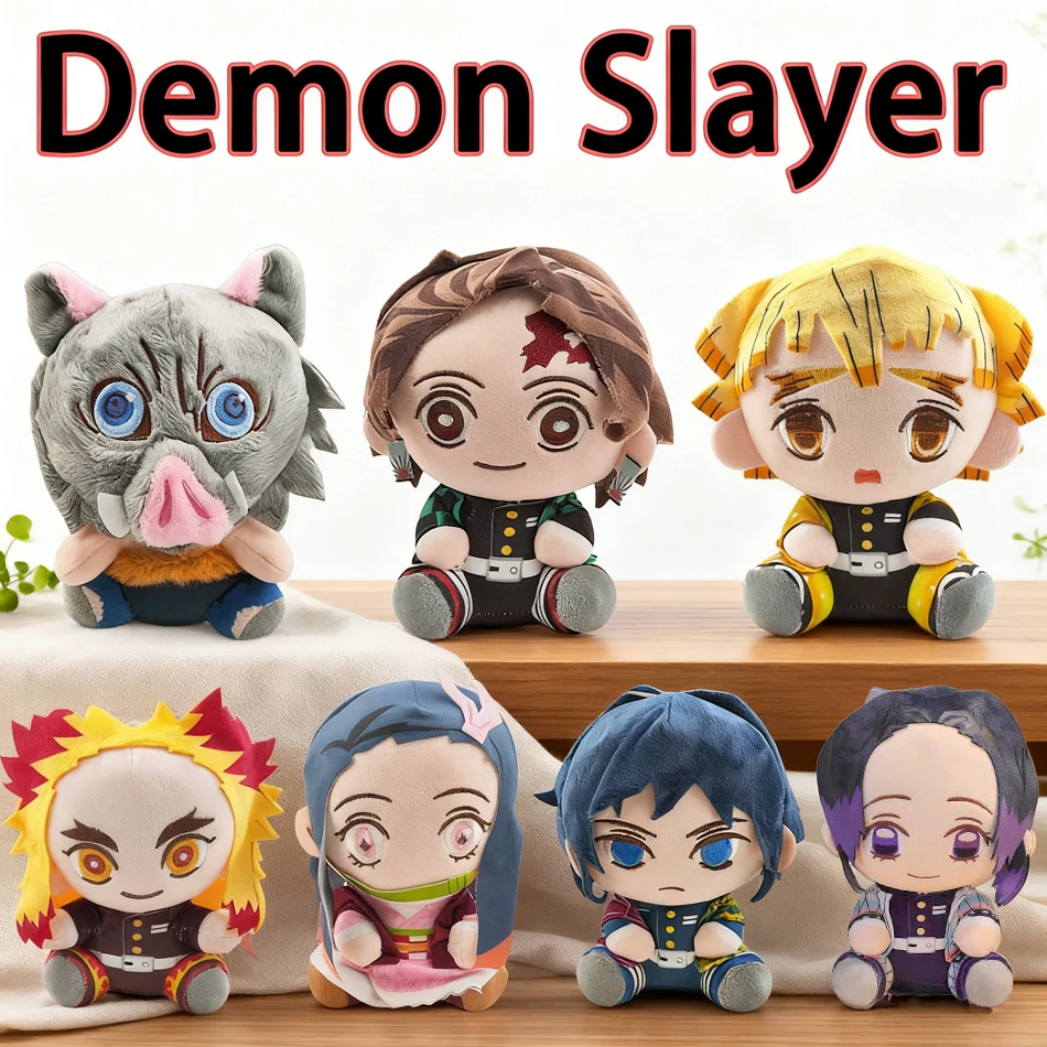 

Nuevo juguete de peluche Demon Slayer Kamado Nezuko Akaza Kokushibo figura de Anime de dibujos animados muñeco de Manga colgante