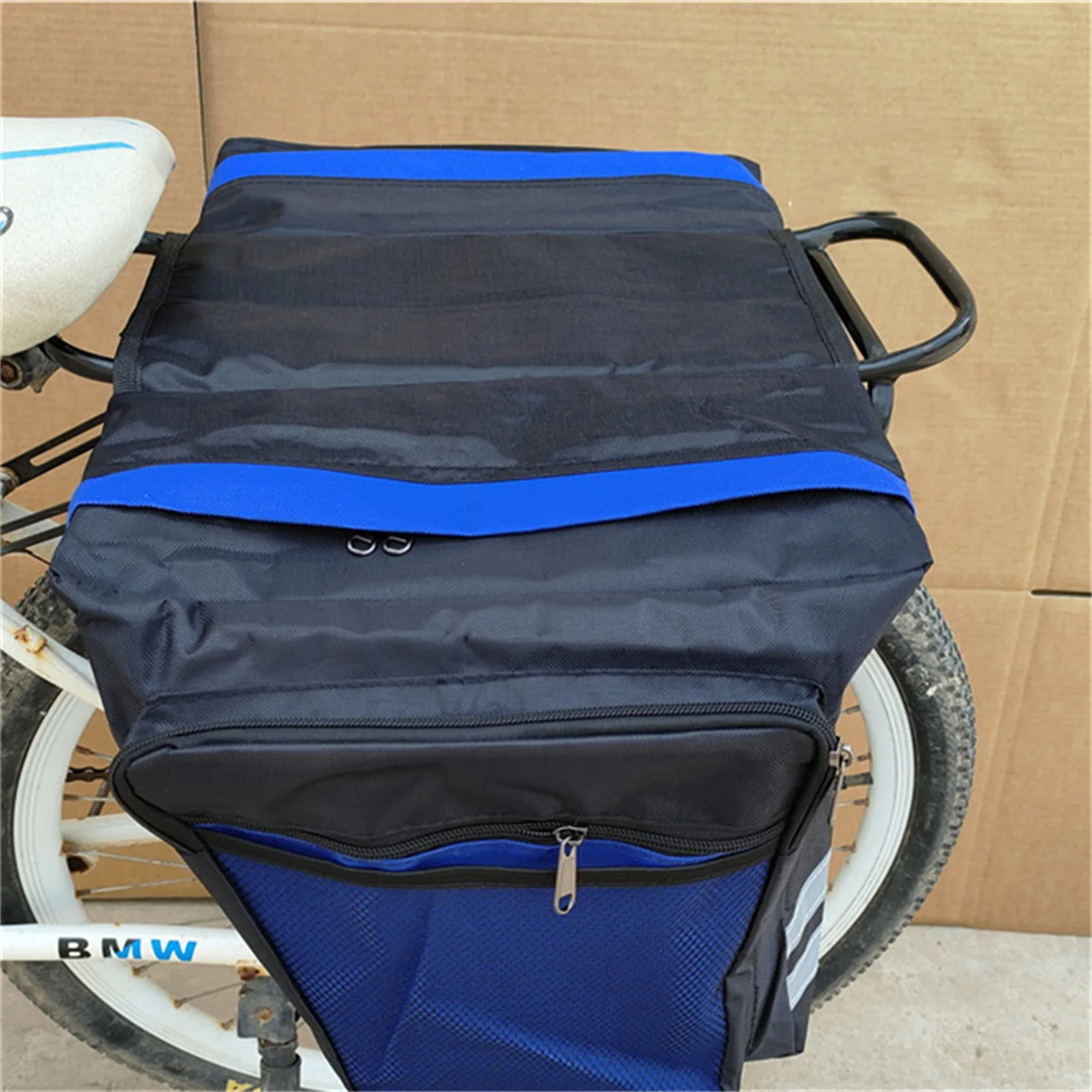 Cycling Double Side Rear Rack Bike 2 In 1 Trunk Bag Mountain Road Bicycle Tail Seat Pannier Pack Luggage Carrier Bike Accessorie