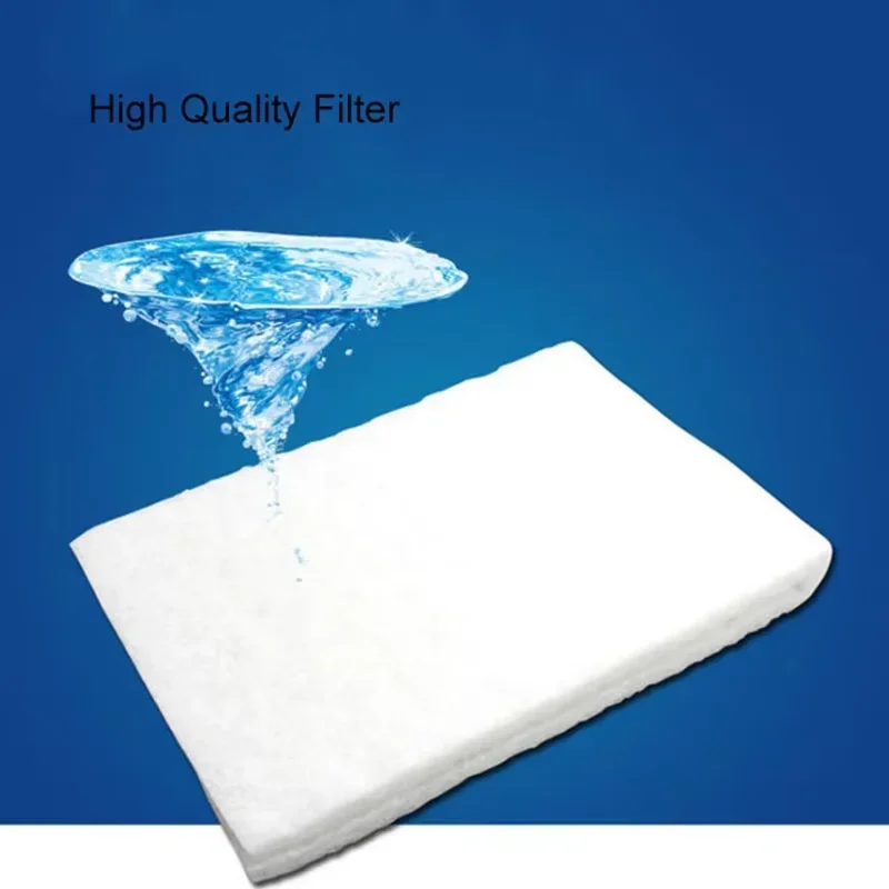 Fish Tank Filter Cotton High-density Purification Sponge Filter White Biochemical Cotton Pad Aquarium Accessories Reusable