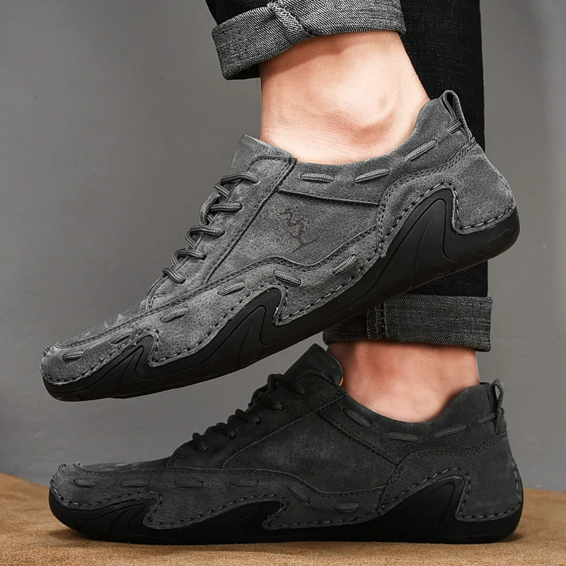 2026Zapatos Cómodos De Tendencia Para Exteriores, Mocasines Planos Antideslizantes Clásicos Suaves De Alta Calidad Para Hombre