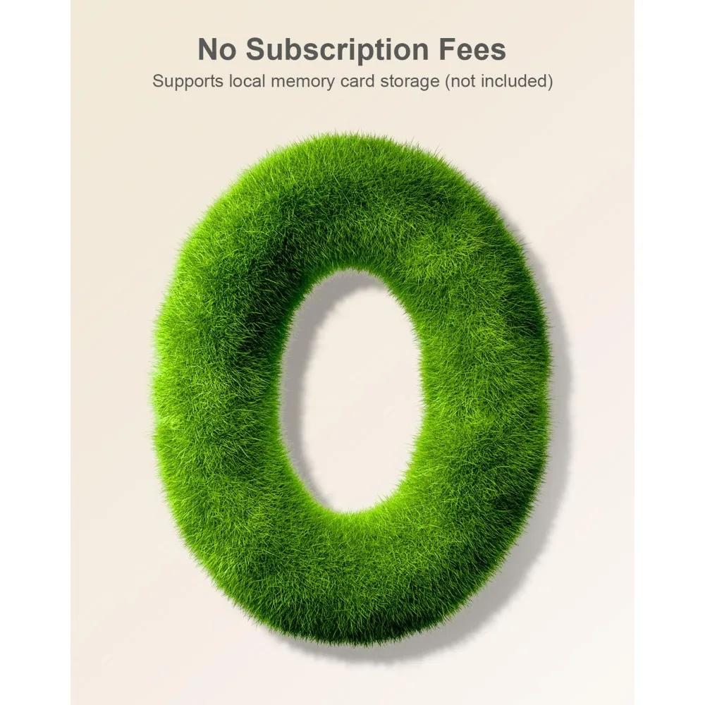 Telecamera da interno 2,5k per la sicurezza domestica, 360 ° telecamera per animali domestici da interno con app telefonica, supporto Wi-Fi 5 g/2,4 GHz, rilevamento automatico del movimento