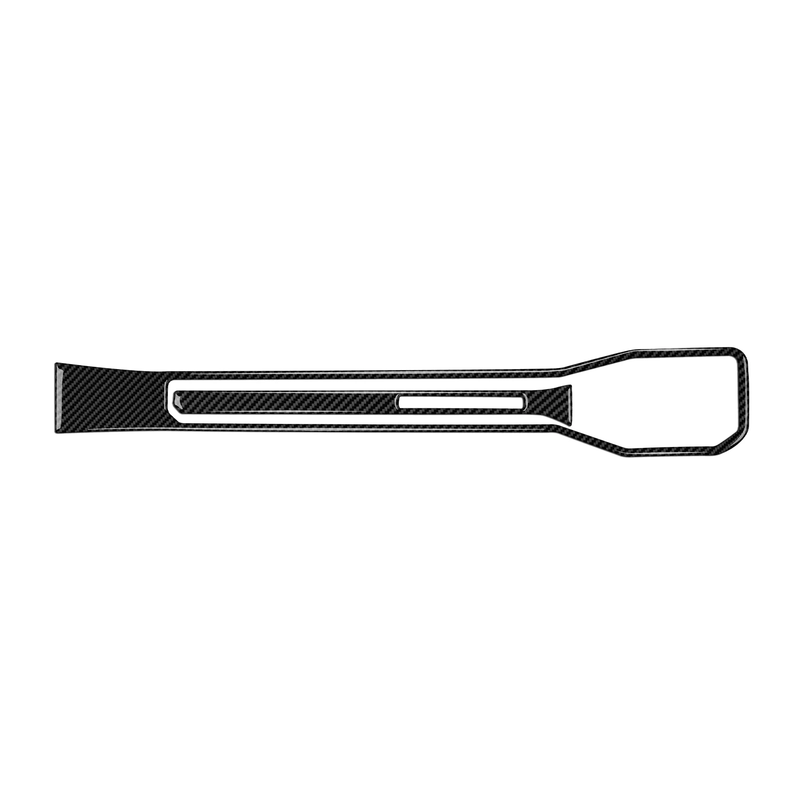 2pcs Car Co-Pilot Air Outlet Decorative Strips Panel. For Ford Mustang 2024-2028 Accessories. Soft Carbon Fiber Interior Sticker
