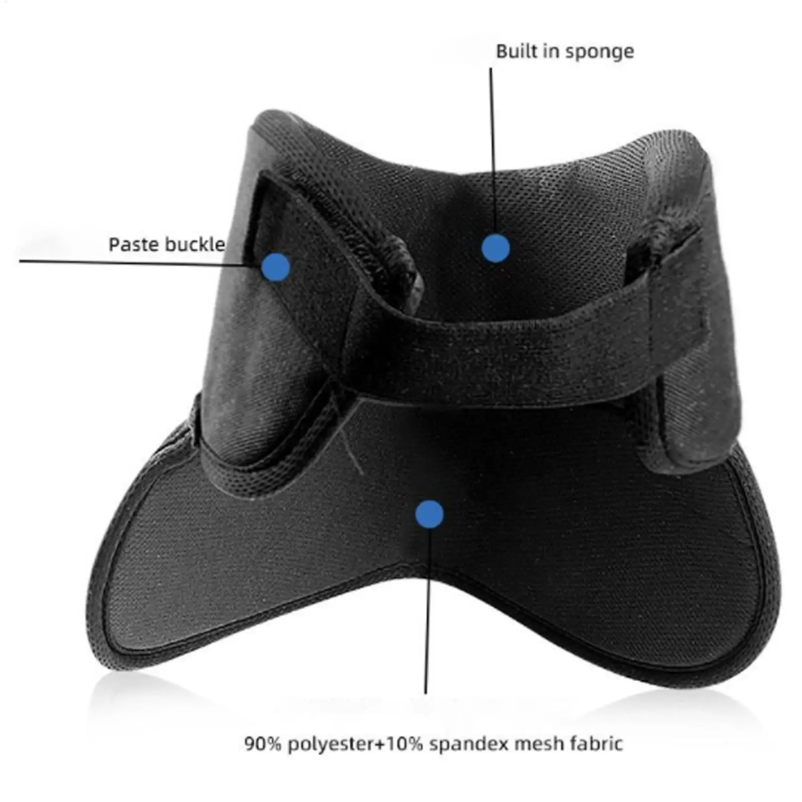 Protector de cuello de Hockey Protección acolchada Equipo de protección deportiva Protector de cuello de Hockey suave para jóvenes adolescentes jugadores adultos mujeres