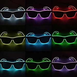 Bright neon glasses for adults, rave cosplay for bar, birthday party, DJ, stage performance props 11 Main Sales Rave Party Glasses - №3