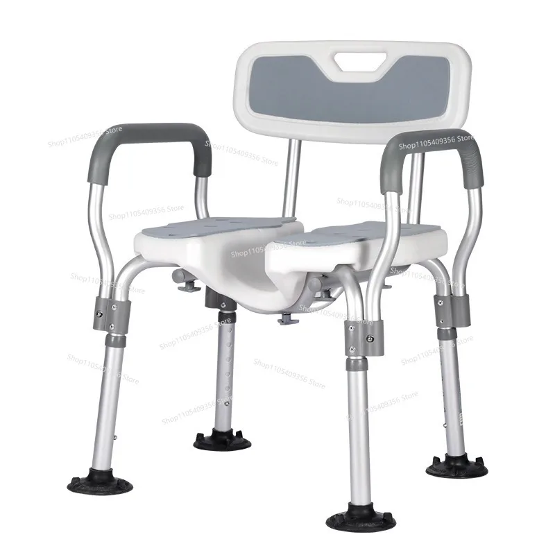 For Elderly Bathroom Bath Chair Japanese Armrest Pregnant Woman Bath Stool with Armrest Toilet Non-slip Disabled Shower