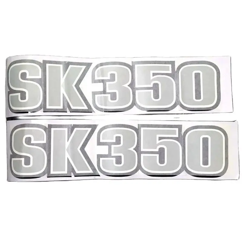 Excavator For SK75 90 100 200 250 260 330 350 S8 Side Door Digital Model Sticker