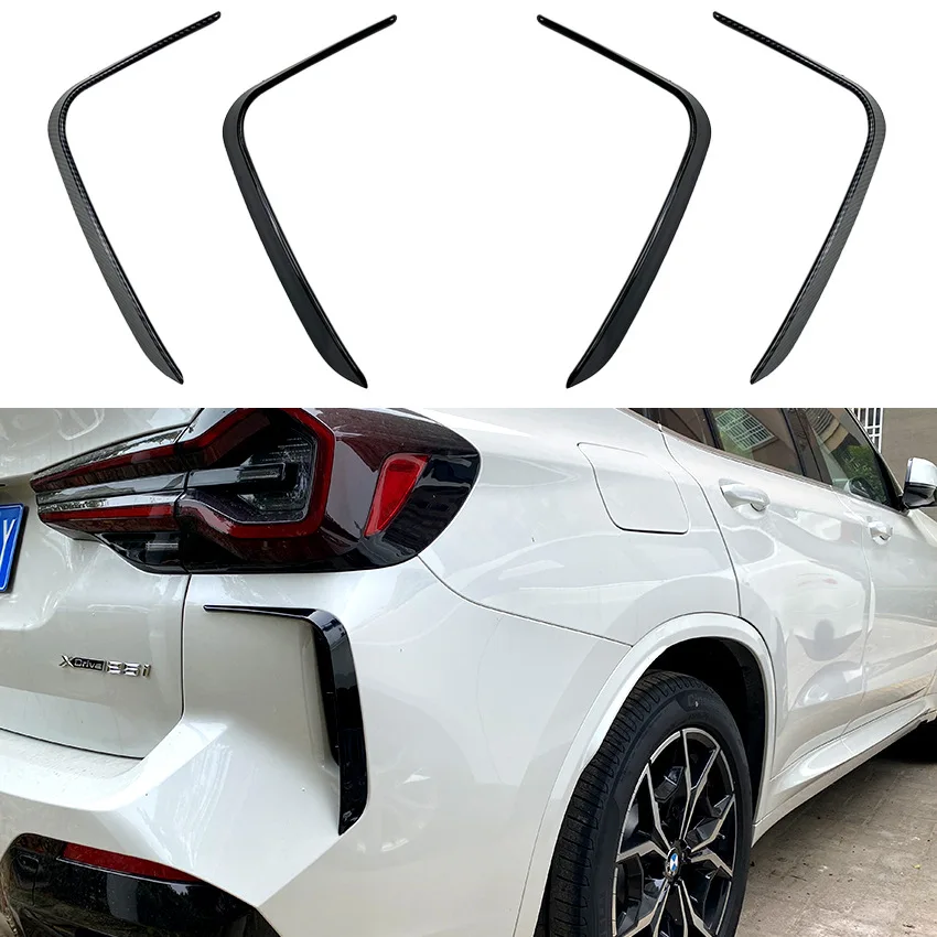 

For BMW X3 G01 M Sport 2022+ Rear Bumper Lip Spoiler Side Canards Splitter Trim Wind Knife car Interior Accessories