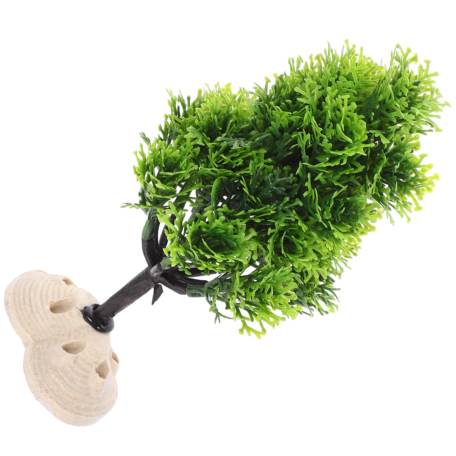 

1pc Xmas Trees Christmas Aquatic Grass Decoration Aquarium Fish Tank Lifelike Artificial Water Plants Plastic Fake Emulation