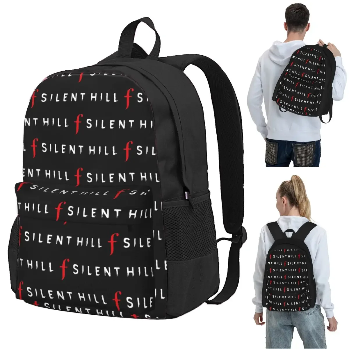 Silent Hill F Video Game Horror Logo Backpack Student BookBag Children School Bag Computer Shoulder Bags for Boys Girls