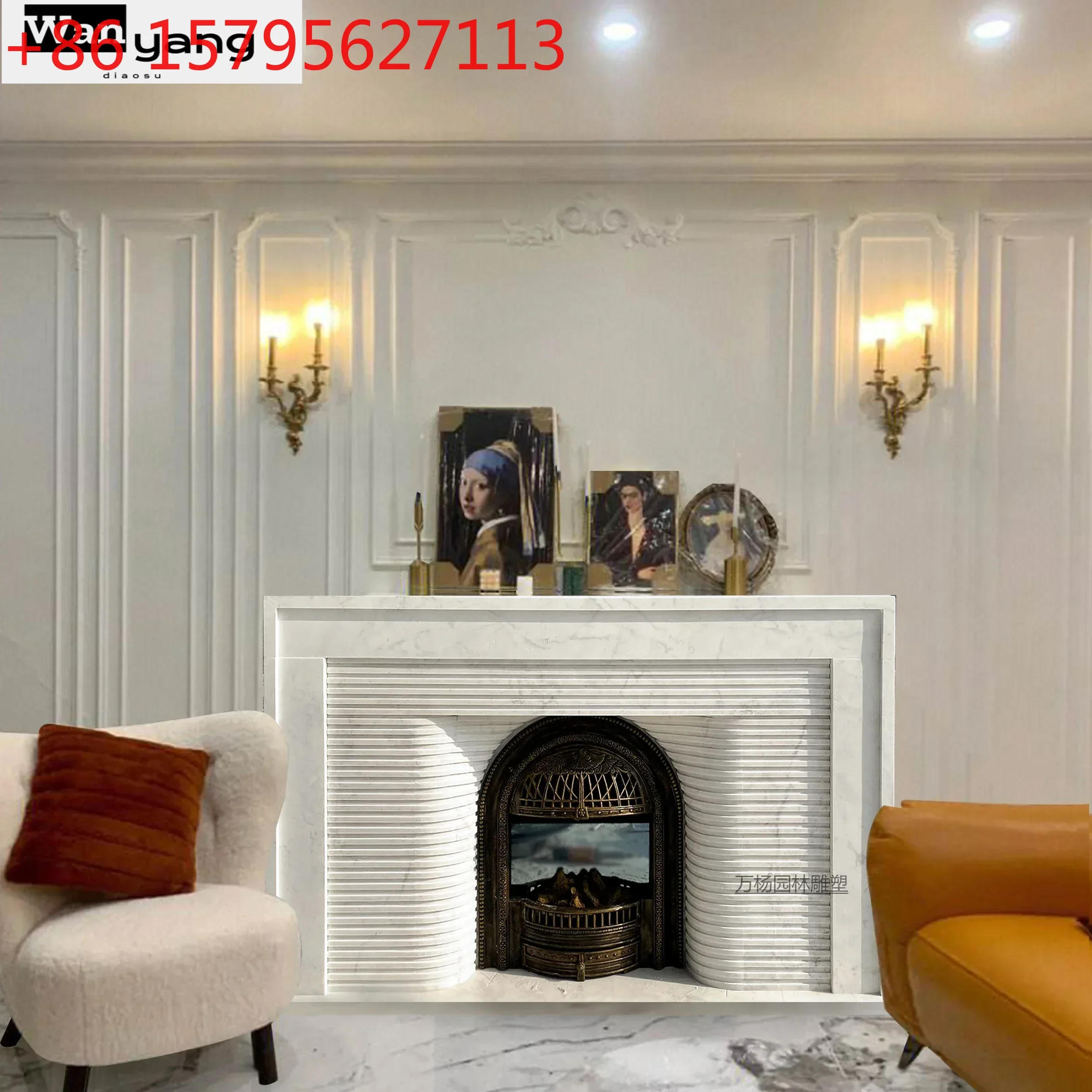 

Французский каминный шкаф из мрамора для гостиной, декоративный каменный шкаф с резьбой, каменная скульптура, индивидуальный дизайн, декор для дома