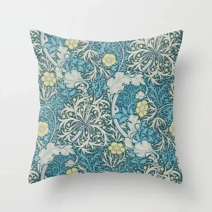 Home Living Room Sofa Bedroom Car Decorative Pillowcase Vintage Floral Print Pattern Cushion Cover