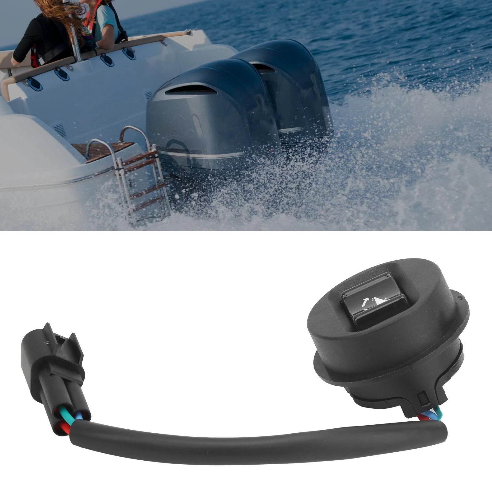 Conjunto de interruptor de inclinación y ajuste de 3 pines para barcos, repuesto 63D825631000 para fueraborda Yamaha 30HP-115HP, accesorios marinos posteriores a 1995