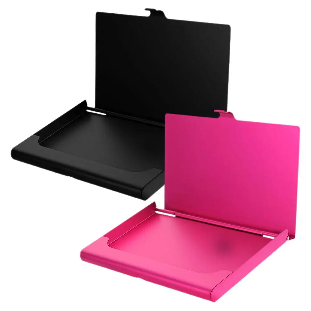 

2Pcs Metal Card Name Cards Box Case Sublimation Cards Holder Lightweight Portable Office Nameplates Box Storage