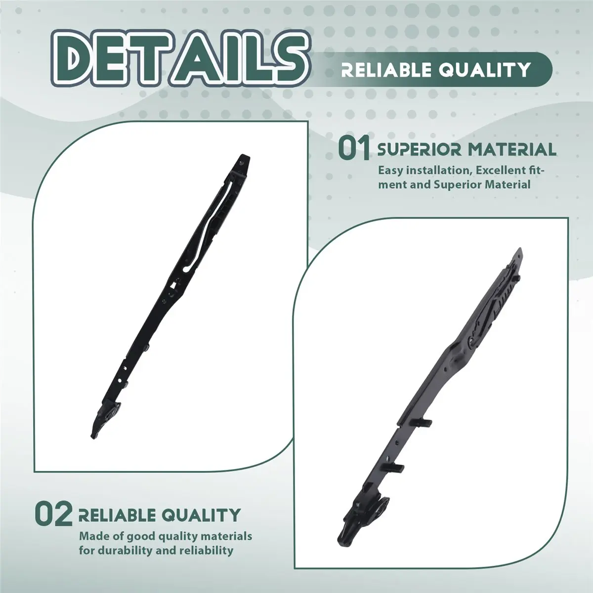 #33Z Sunroof Glass Cable Track Assembly,FL3Z16502C22 Convenient Sunroof Glass Cables+Track Assembly for Ford (Black)