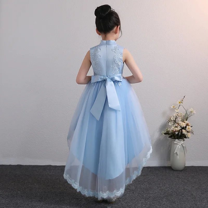 Chinese Style Flower Girl Dresses for Weddings Sleeveless Kids Dresses for Girls Summer Children Girls Party Dress 3-12 Years