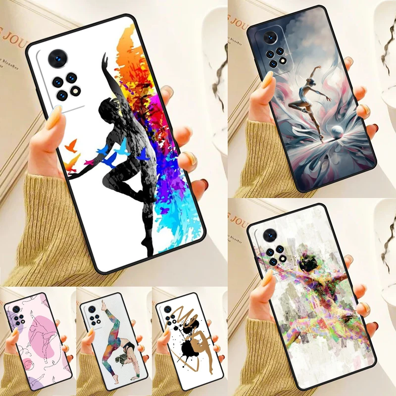 Gymnastic Dancer Case For Samsung Galaxy S24 Plus S23 S20 S21FE Lite S22 Ultra Note 20 S8 S9 S10 Phone Coque