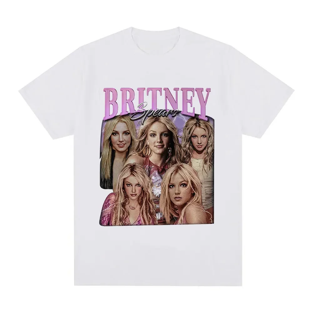 Britney Spears Fashion and Beautiful Pattern Women\'s T-shirt Harajuku Retro Short sleeved T-shirt Plus Size