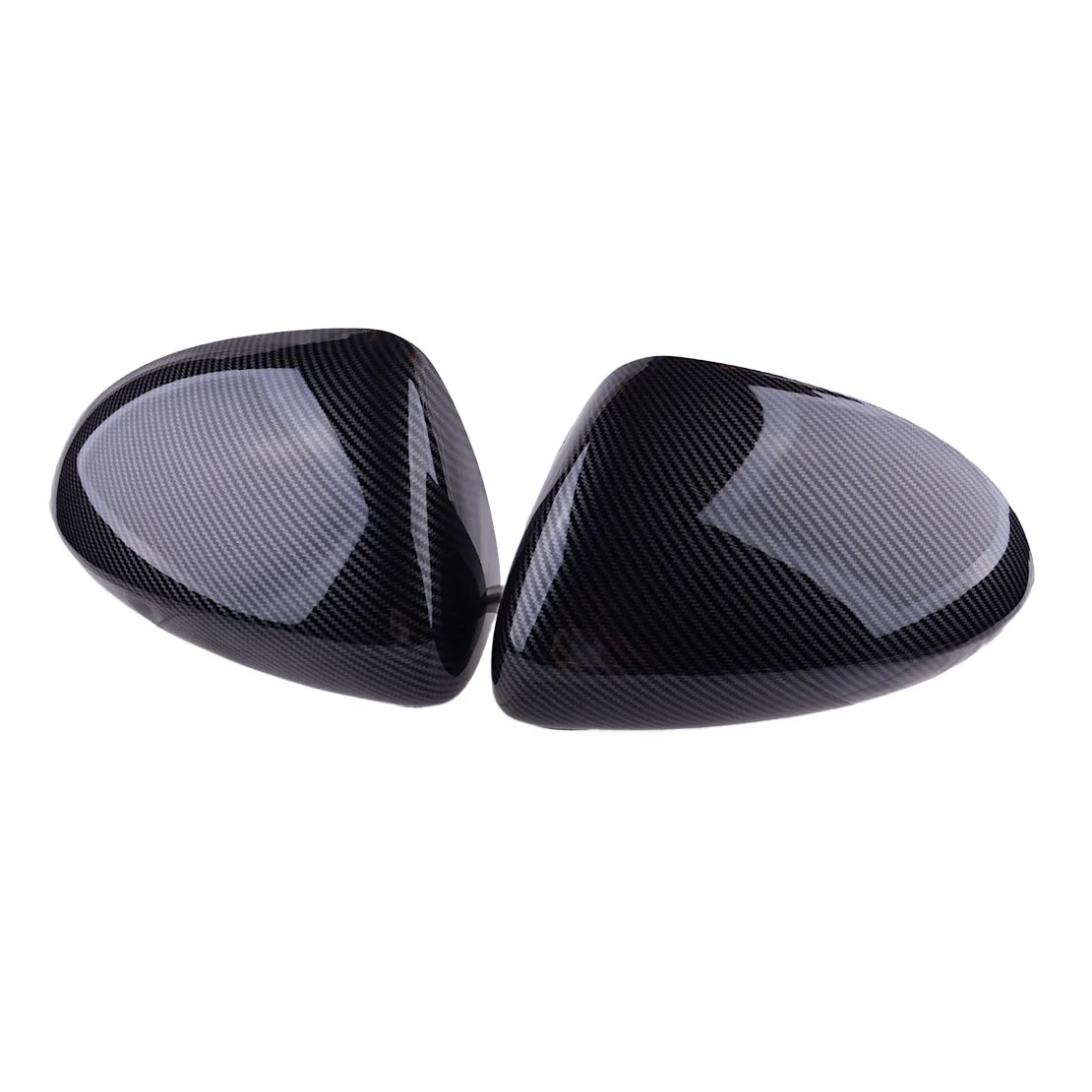 1 Pair Side Door Wing Mirror Cover Cap ABS Carbon Fiber Texture Fit for Vauxhall Corsa D E 2014