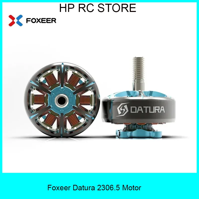 

Foxeer Datura 2306.5 Brushless Motor - 2550KV(4S)/2020KV/1850KV(6S) for RC FPV Racing Drone - 5-6inch Prop Compatible