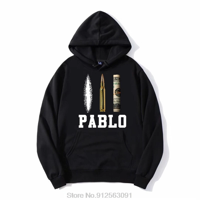 Hot Sale Oversized Hoodie Pablo Escobar Medellin Scarface Pullover Streetwear Hip Hop Harajuku Hoody Cotton zip up Jacket