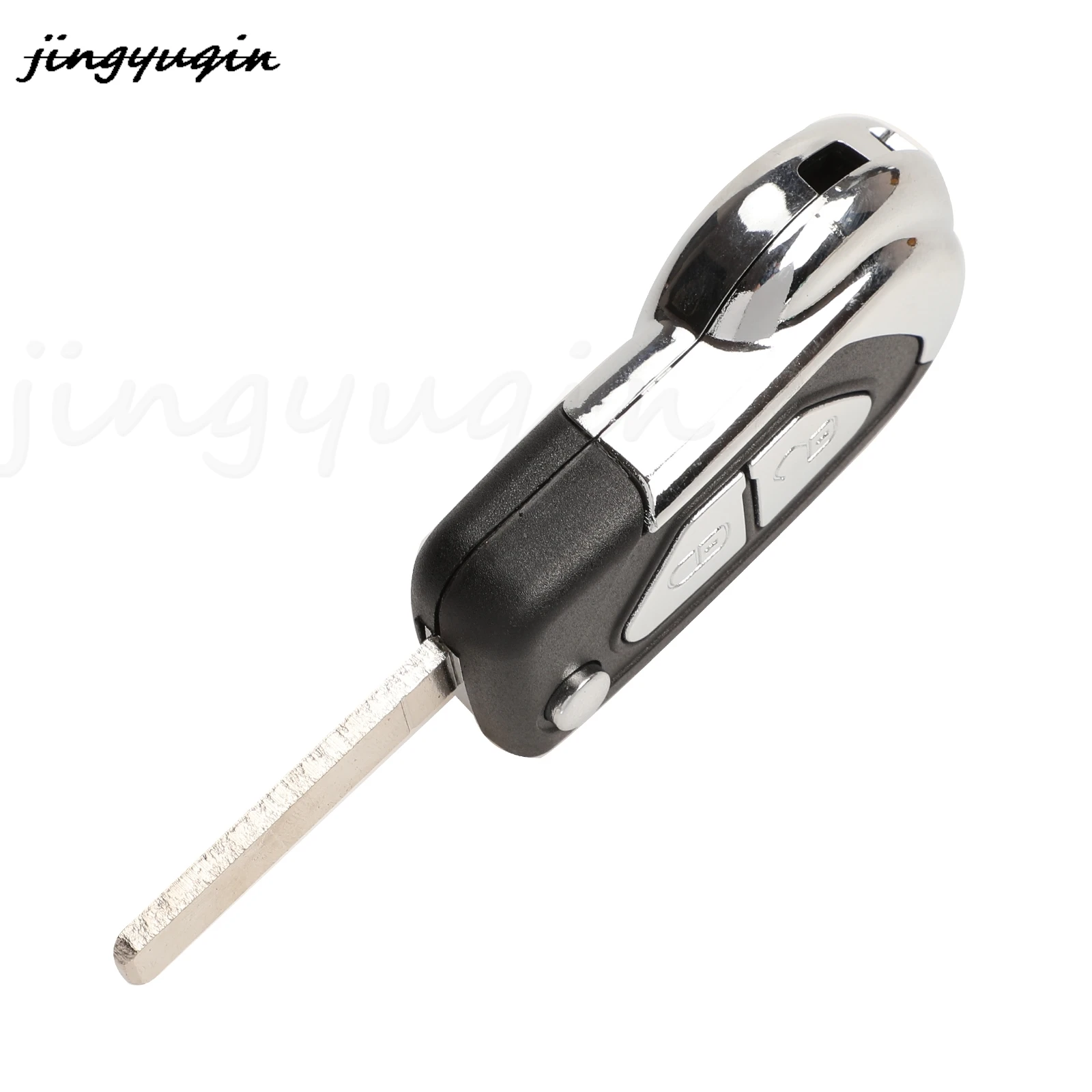 Jingyuqin 2/3 Bottoni Flip Pieghevole Chiave A Distanza Dell\'automobile Borsette Caso Fob Per Citroen DS3 Con Uncut VA2 Lama Della Copertura