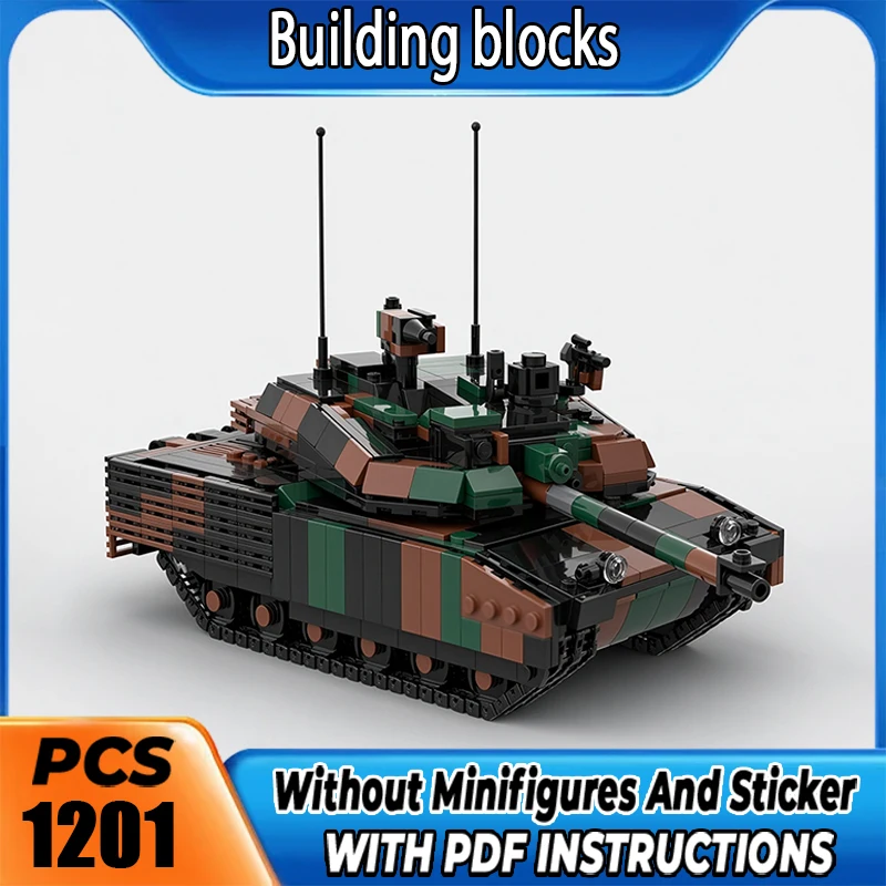 MOC Premium Building Blocks Leclerc AZUR MBT Model DIY Assemble Bricks High Precision Collectible Toy Holiday Christma Gift