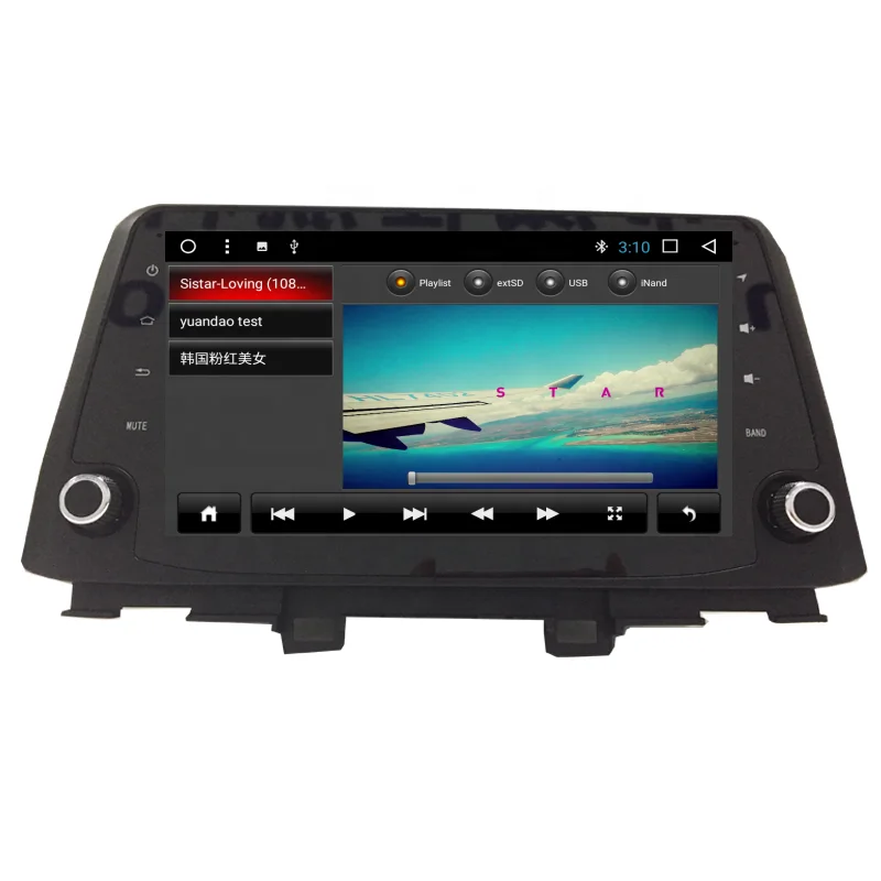 Android Portable Touch Screen Car Stereo For KONA With 2GB RAM Dashboard Mount CarPlay & Mirror Link Built-in GPS USB/TV