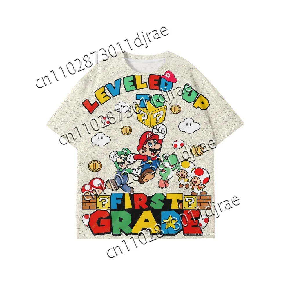 

Mario Fashion Summer Best Seller T-shirt 3D Printing Pattern T-shirt Comfortable Fast Drying Adult Children Same T-shirt